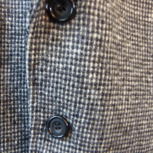 Vintage Bacharach Wool Tweed Men's 46R Sorts Coat Costumer Union Label Collectib - Picture 10 of 16